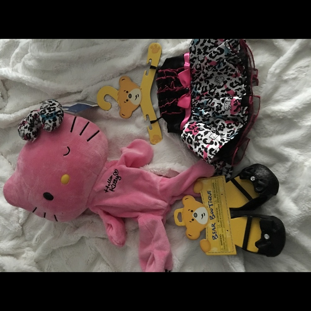 Unstuffed hello kitty build a bear set
